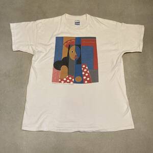 SCREEN STARS ピカソ風 Tee vintage 中古 サイズXL Tシャツ USA製 ビンテージ