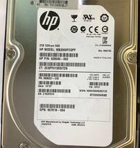 S6051660 HP 2TB SAS 7.2K 3.5インチ G8マウンタ HDD 2点【中古動作品】_画像4