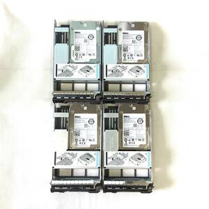 S6050867 DELL 300GB SAS 15K 2.5インチ HDD 4点【中古動作品】