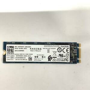 S60508167 SanDisk M.2 256GB SSD 1点【中古動作品】