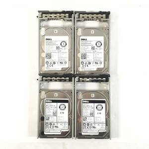 S6051671 DELL 2TB SAS 7.2K 2.5インチ HDD 4点【中古動作品】