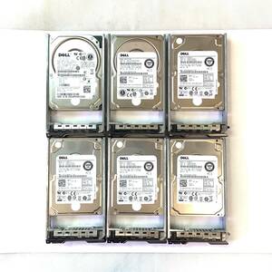 S6051765 DELL 300GB SAS 10K 2.5インチ HDD 6点【中古動作品】