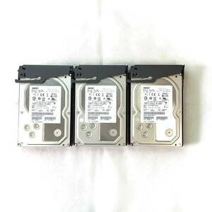 S6052762 HGST 3TB SAS 7.2K 3.5インチ HDD 3点【中古動作品】