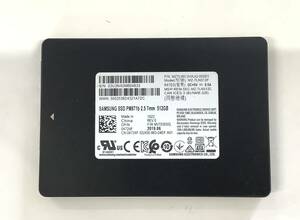 S6051536 SAMSUNG SATA 512GB 2.5インチ SSD 1点【中古動作品】