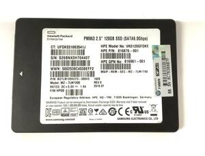 S6052830 SAMSUNG SATA 2.5 дюймовый 120GB SSD 1 пункт [ б/у рабочий товар ]