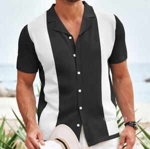 【MY47】ポロシャツ メンズ 半袖 切り替え ゴルフウェア スポーツウェア ニット 大きいサイズ トップス シンプル おしゃれ カジュアル 夏物