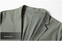 【MN36】テーラードジャケット メンズ サマージャケット ゴルフウェア ビジネス ブレザー 涼しい UVカット 薄手 接触冷感_画像6