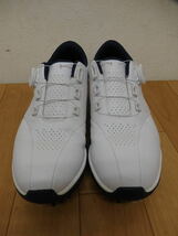 T6-6.5) Callaway / キャロウェイ　ゴルフシューズ　25cm　AEROSPORT BOA 031 WHT/NVY　シューズケース付_画像2