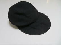 【送料無料】Plaisir プレジール サイズM57㎝ 麻20％ ブラック系色 メンズ レディース スポーツキャップ ハット 帽子 1個_画像3