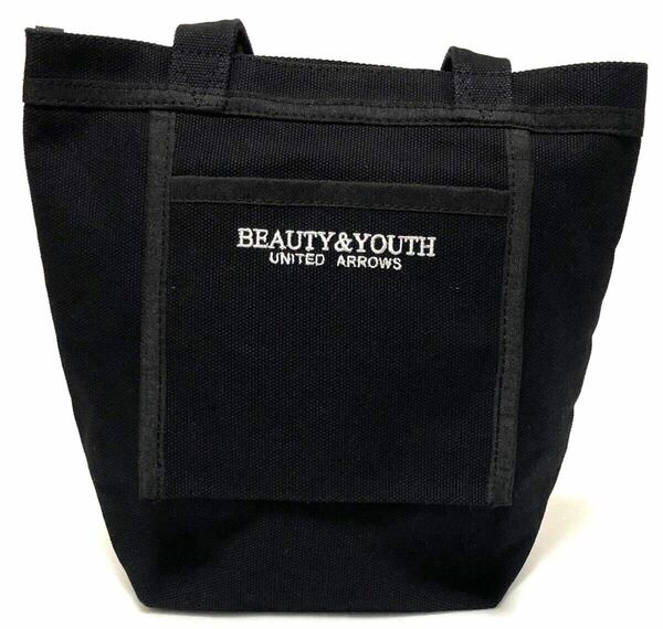 beauty&youth ビューティ&ユース 2404228 トートバッグ　美品　キャンバス　ブラック 黒　美品