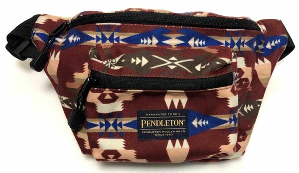 PENDLETON ペンドルトン 2404201 ショルダーバッグ フリース　ウエストポーチ ブラウン　美品