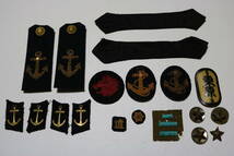 大日本帝国海軍 海軍兵学校 生徒用肩章 襟章 帽章 臂章 名札 _画像1