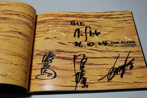 THE ALFEE Alf .-1986 год o-tam Tour брошюра с автографом 