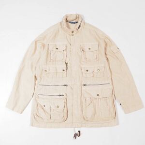 RALPH LAUREN linen photographer jacket M beige /ラルフローレン リネン フォトグラファー サファリ ハンティング フィールドジャケット 