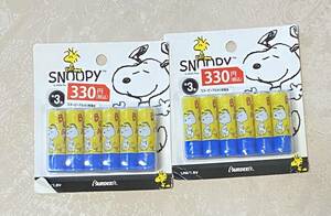 [ новый товар ][ включая доставку ] Snoopy одиночный 3 форма щелочные батарейки 6 штук входит ×2 шт. комплект оттенок желтого 