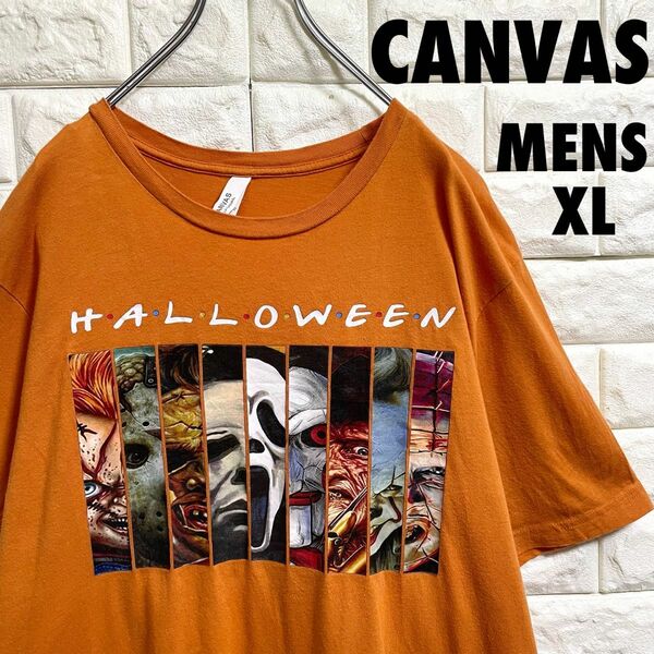 CANVAS サイコパスホラー殺人鬼プリント　半袖Tシャツ　メンズXLサイズ