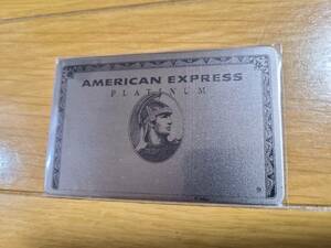 未使用 AMEX 割れない鏡 アメリカンエキスプレスプラチナメタルカード　ミラー アメックス 非売品