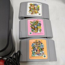 Nintendo 64 コントローラー 4個セット 動作確認済すぐに遊べる ソフト4本 任天堂 ブラックスマブラ マリオパーティ 1.2.3_画像4