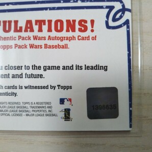 【1円スタート】ザック グレインキー 2005 TOPPS PACK WARS CERTIFIED AUTOGRAPH ISSUE #PWA-ZG ZACH GREINKE 直筆サイン 直書きの画像10