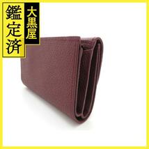 LONGCHAMP ロンシャン 三つ折り財布 ロゾ コンパクトウォレット カウハイドレザー ボルドー【473】_画像2