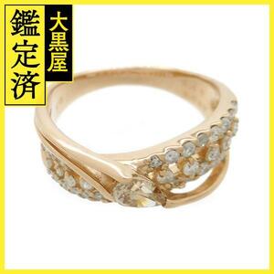 JEWELRY　ジュエリー　ダイヤモンド　リング　指輪　PG　ピンクゴールド　10.5号　約4.9g　2141100594056【200】