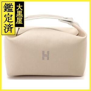 HERMES　エルメス　ブリッドアラックGM　ナチュラル　ブルー　シルバー金具　トワルアッシュ　【432】2143000686916