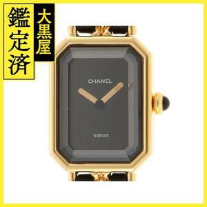 CHANEL　シャネル　プルミエールM　H0001　GP/革　女性用クオーツ時計【473】