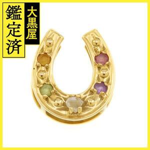 JEWELRY　ジュエリー　トップ　K18　色石　ダイヤモンド0.06ct　約1.4g　2120500194752【472】HA