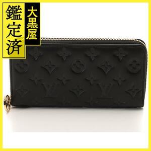 LOUIS VUITTON　ルイヴィトン　ジッピー・ウォレット　モノグラムエンボス／ラムレザー　ノワール　M81510　【472】IK