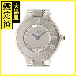 Cartier カルティエ　マスト21　クォーツ　 SS 　シルバー 　レディース 　W10109T2 　【436】　2148103621581