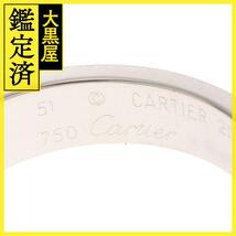 Cartier カルティエ タンクリング リング ムーンストーン WG MNS 9.4g #51【434】_画像3