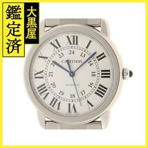 カルティエ 腕時計 ロンド ソロ ドゥ カルティエ LM WSRN0012 スティール シルバー文字盤 自動巻き 2020年正規品【472】SJ_画像1
