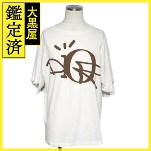 Christian Dior　ディオール　衣類　オーバーサイズTシャツ　メンズM　ホワイト　ロゴ　コットン　2148103621833　【200】