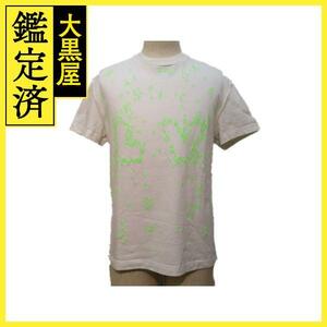 ルイヴィトン　VスプレッドエンブロイダリーTシャツ　メンズS　ホワイト　RM222MNPLHNY14X　2143300207453　【432】