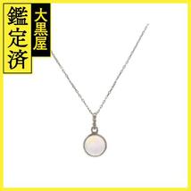 JEWELRY　ジュエリー　貴金属・宝石　オパール　ネックレス　WG　ホワイトゴールド　約1.3g　2141000347899【200】_画像8