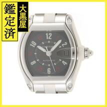 Cartier カルティエ 腕時計 ロードスターLM W62002V3 スティール ブラック文字盤 自動巻き 2002年正規品【472】SJ_画像1