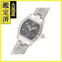 Cartier カルティエ 腕時計 ロードスターLM W62002V3 スティール ブラック文字盤 自動巻き 2002年正規品【472】SJ_画像2