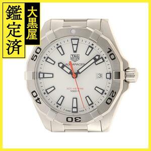 TAG HEUER TAG Heuer Aquaracer WBD1111 stainless steel white face quartz men's wristwatch [200]C