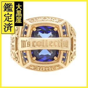 M's collection M z collection college ring 30TH ANNIVERSARY K10YG Hierro Gold 23 number [200]
