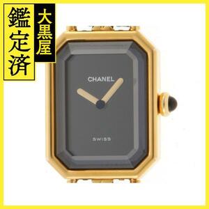 CHANEL　シャネル　プルミエールM　H0001　クオーツ　レディース　GP/レザー【436】2148103645099