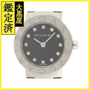 BVLGARI　ブルガリ　ブルガリブルガリ　BB23SSD　ステンレス　SS　ブラック12PD　レディース　クォーツ【432】