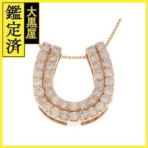 JEWELRY　ジュエリー　ネックレス　K18ピンクゴールド　ダイヤモンド0.43ct/0.57ct　約5.2g　2147100510492【207】