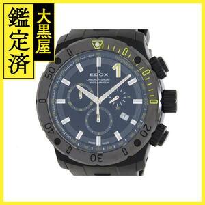 EDOX　クロノオフショア1クロノグラフ　10221-37-N-NINJ　SS（PVD加工）/ラバー　クォーツ　【436】2141200367666