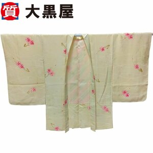 [ daikokuya shop 82] feather woven hand .. branch flower . chestnut color ground silk Japanese clothes Japanese clothes Japanese style Japan tradition clothing clothes brand new upbringing attaching 