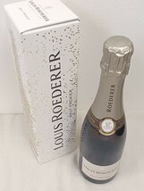 WA★518 LOUIS ROEDERER ルイ ロデレール BRUT PREMIER ブリュット シャンパン ハーフ 375ml 12% 箱付 古酒_画像7