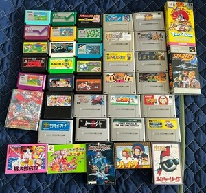 1 jpy start Famicom Super Famicom soft summarize set approximately 39 piece nintendo Nintendo not yet inspection goods on image exists according 