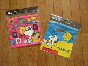  Snoopy pouch 2 pieces set ( Mu jiam*pon!) pouch 