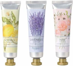  fruit & flower. fragrance hand cream 3 pcs set ( citrus * lavender * rose ) moisturizer hand care 