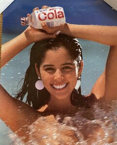 当時もの☆クリアコーラ Clear Colaポスターカレンダー１９８５年☆味の素 水着 非売品