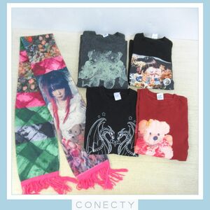 大森靖子 Tシャツ/意識高いマフラー セット★超歌手 大森靖子 クソカワPARTY TOUR ナナちゃん レッド/Hyper Countdown2017/他【D2【S2